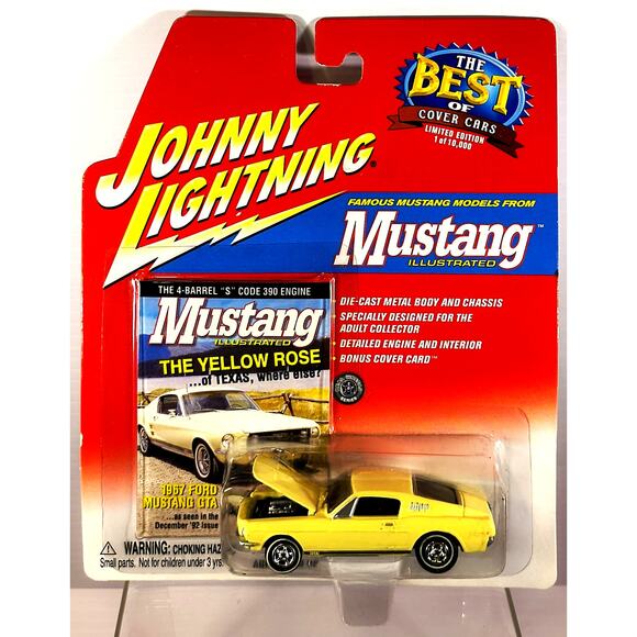 Johnny Lightning Mustang Illustrated 1967 FORD MUSTANG GTA, New, See Pics/Descr. - Picture 1 of 5